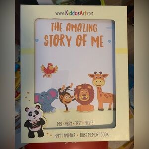 Darling Kids Memory Book with Orange and Yellow Accents